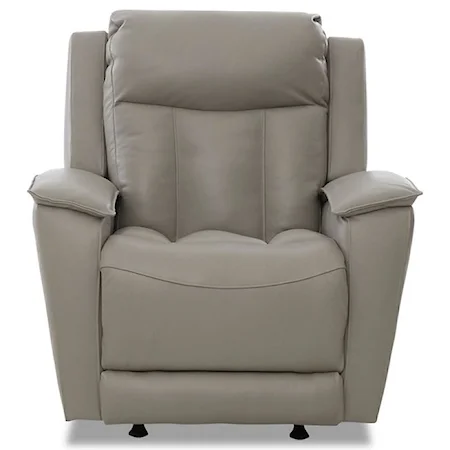 Contemporary Power Rocking Reclining Chair with USB Port